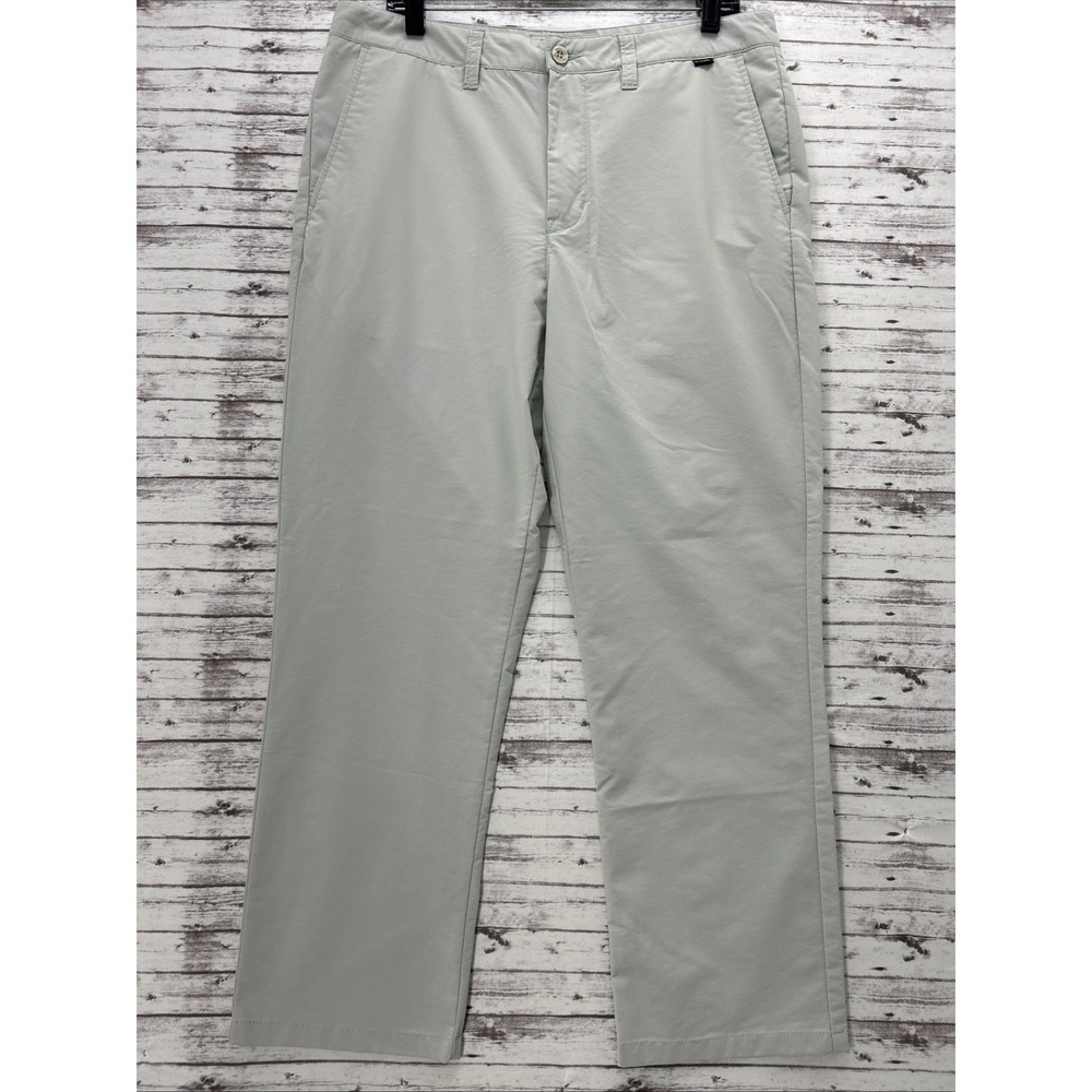 Travis Mathew Pants Mens 34x28 Beige Straight Nylon Casual Golf Lightweight